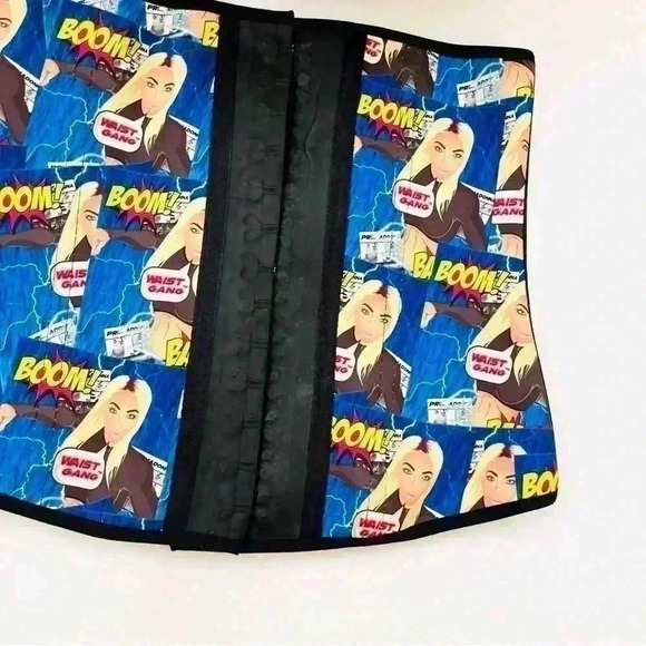 Premodonna By Ann Cherry Rare “Boom” Graphics Cartoon Compression Corset SizeXXL - Picture 5 of 16